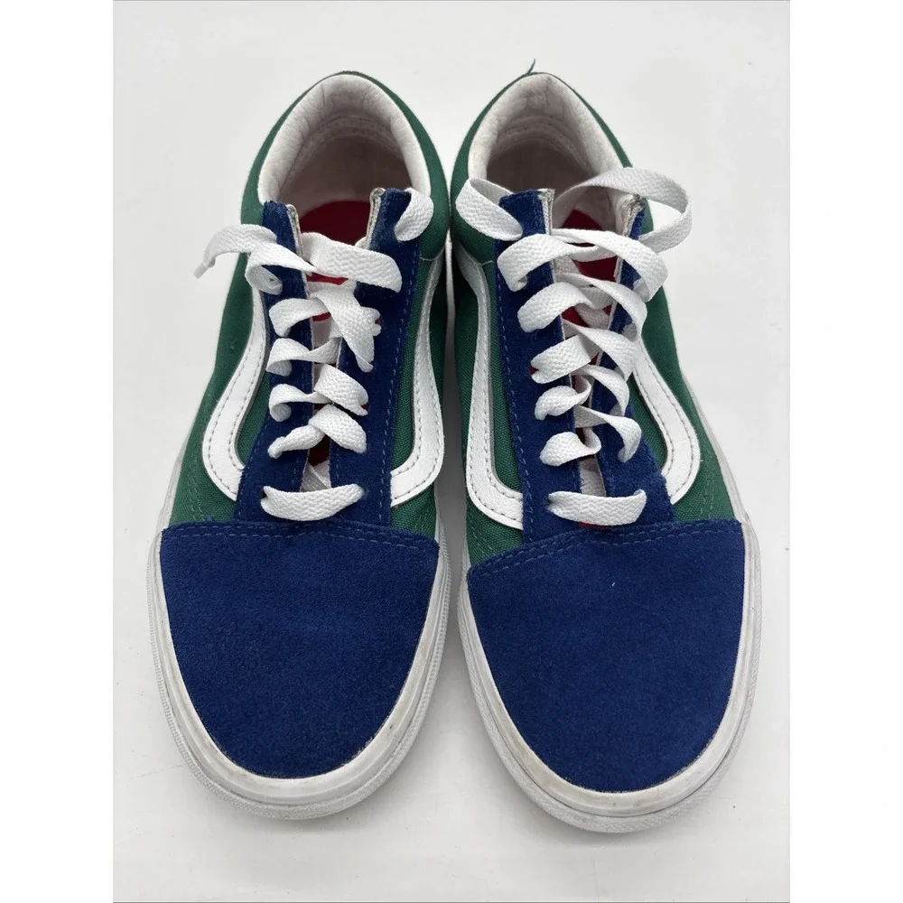 VANS Old Skool Yacht Club Vibrant blue, green, yellow Retro, Shoes Sneakers Sz 4
